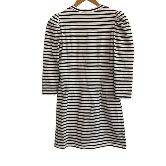 A,L.C. Kidman Black and White Striped Long Puff Sleeve Mini Dress - Picture 7 of 7